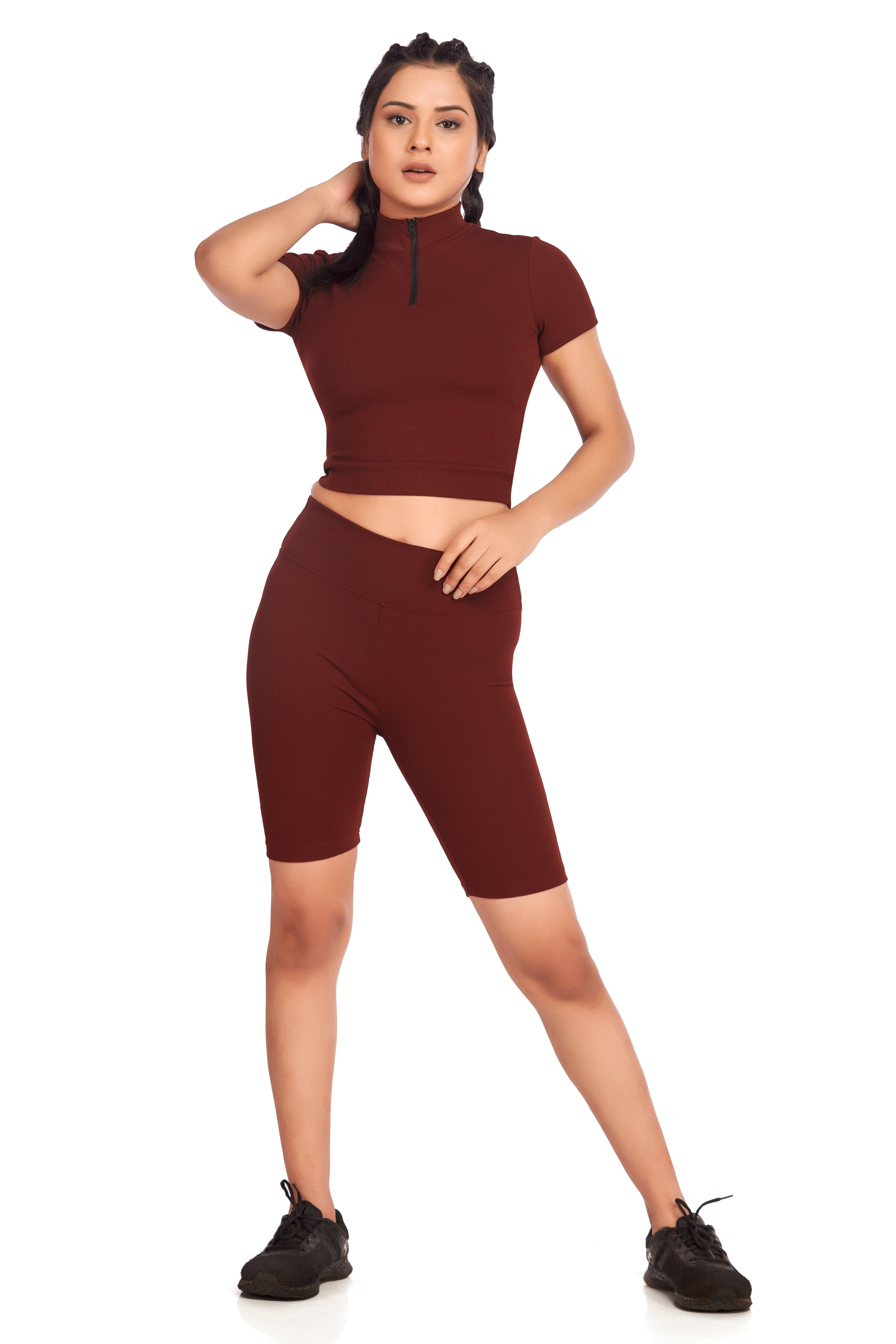 Burgundy Active Wear Duo