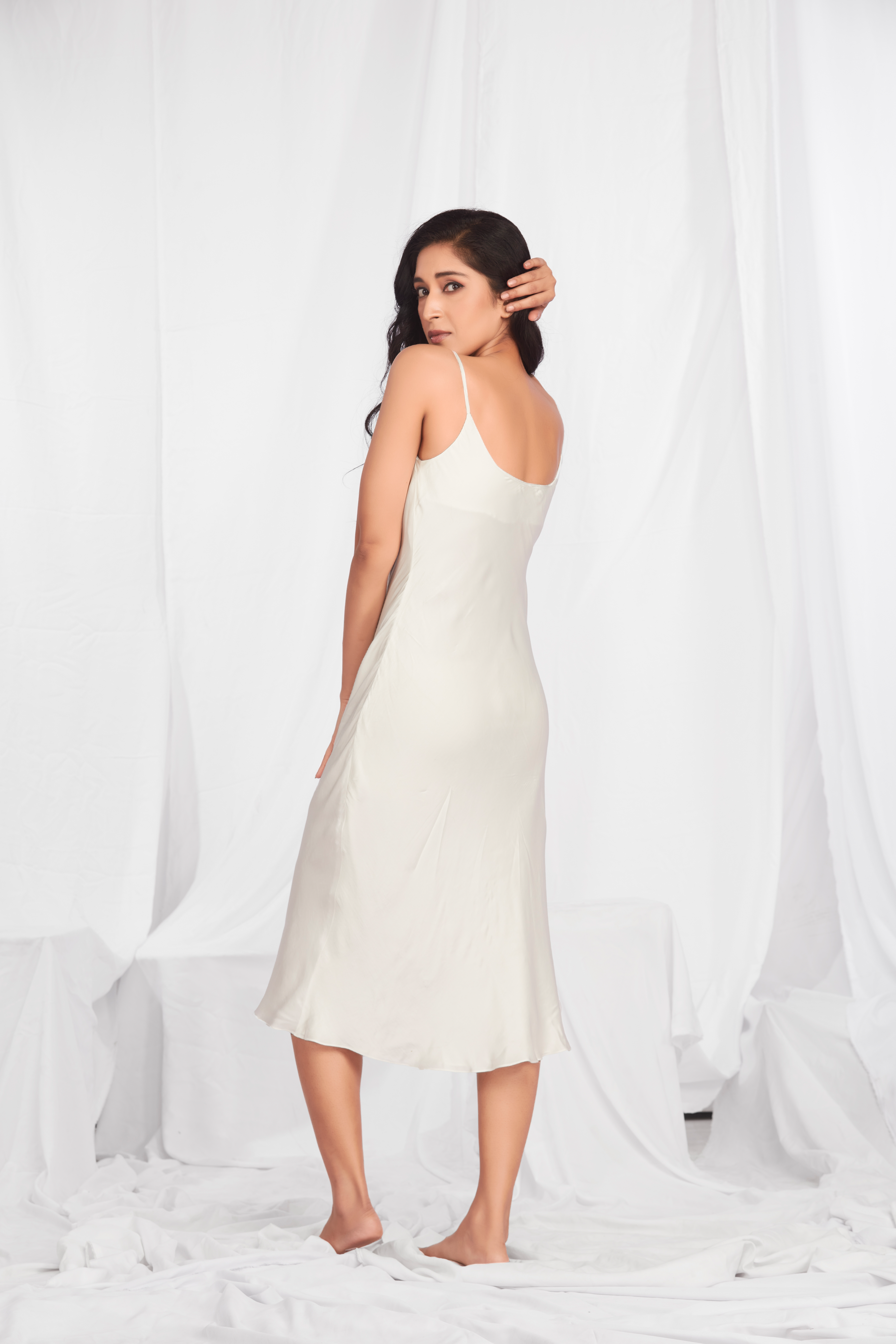 White Midi Dress