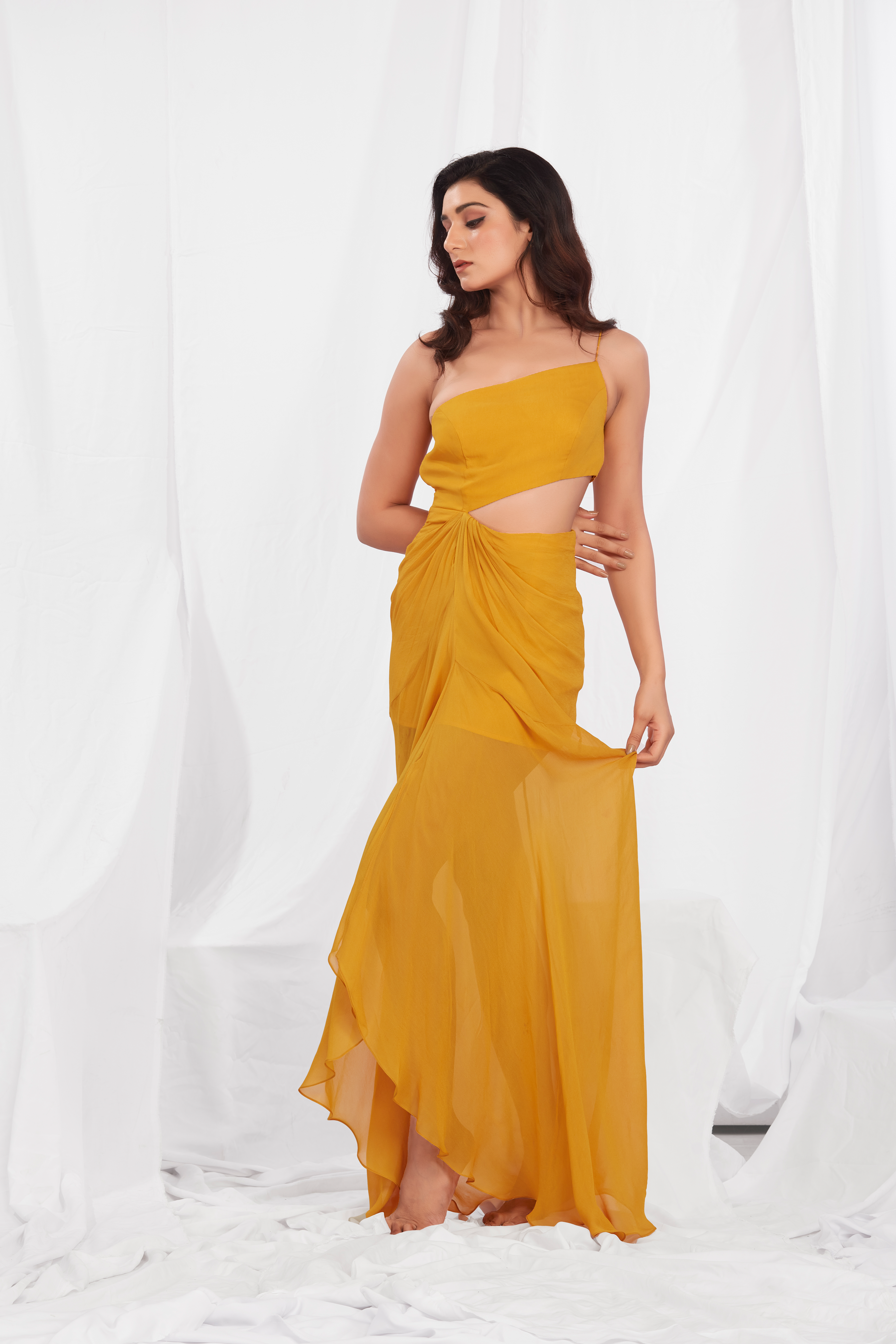 Draped Maxi Dress