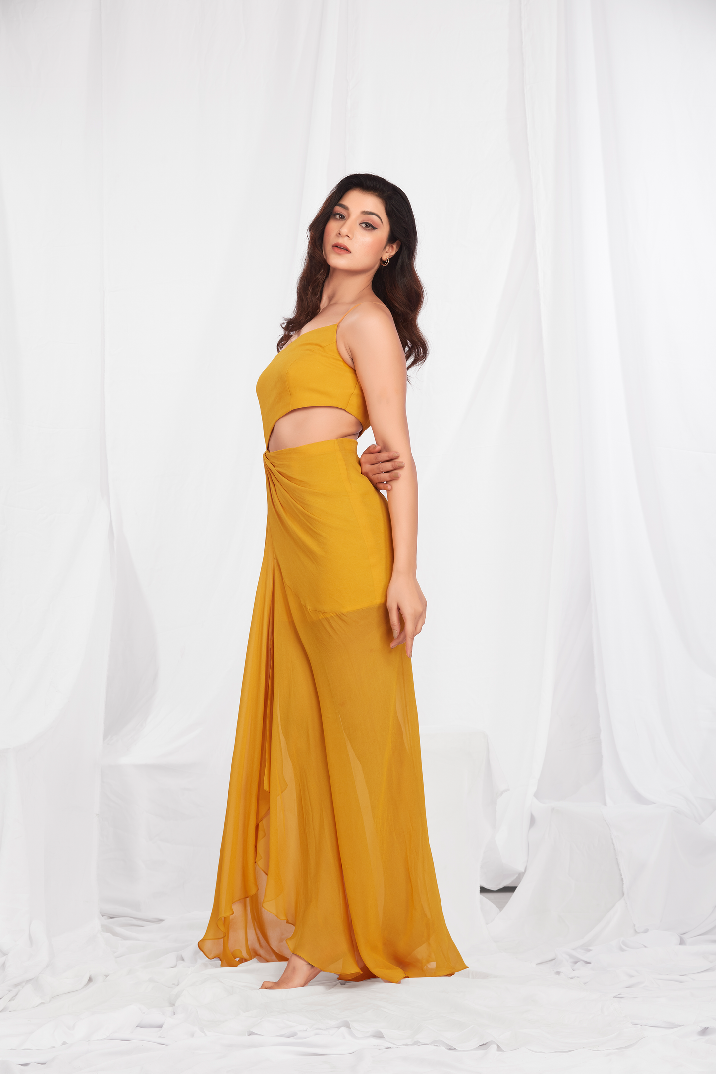 Draped Maxi Dress